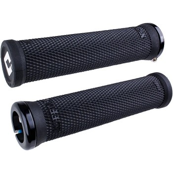 Odi Grips Ruffian V2.1 Lock-On Nero con Morsetti Neri 135Mm - 1 - Manopole - 0711484194818