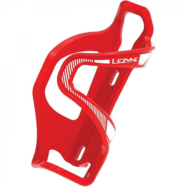 Lezyne Portabotellas Flow Cage E SL-L Jaula de carga izquierda, rojo - 1