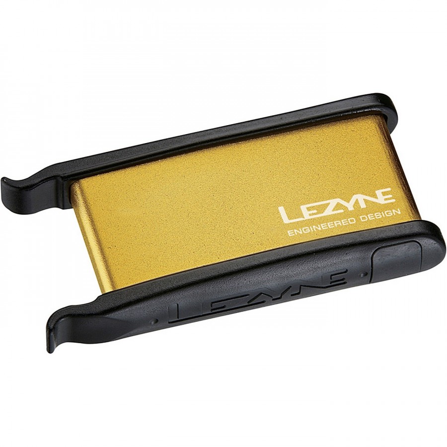Lezyne Lever Kit In Alloy Box, 2Xtire Lever, 6Xpatch, 1Xscuffer, 1Xtire Boot, Gold - 1