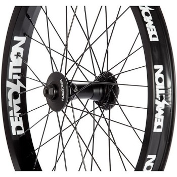 Roue de démolition Team Plus 20", noire, moyeu Whistler de roue avant - 1