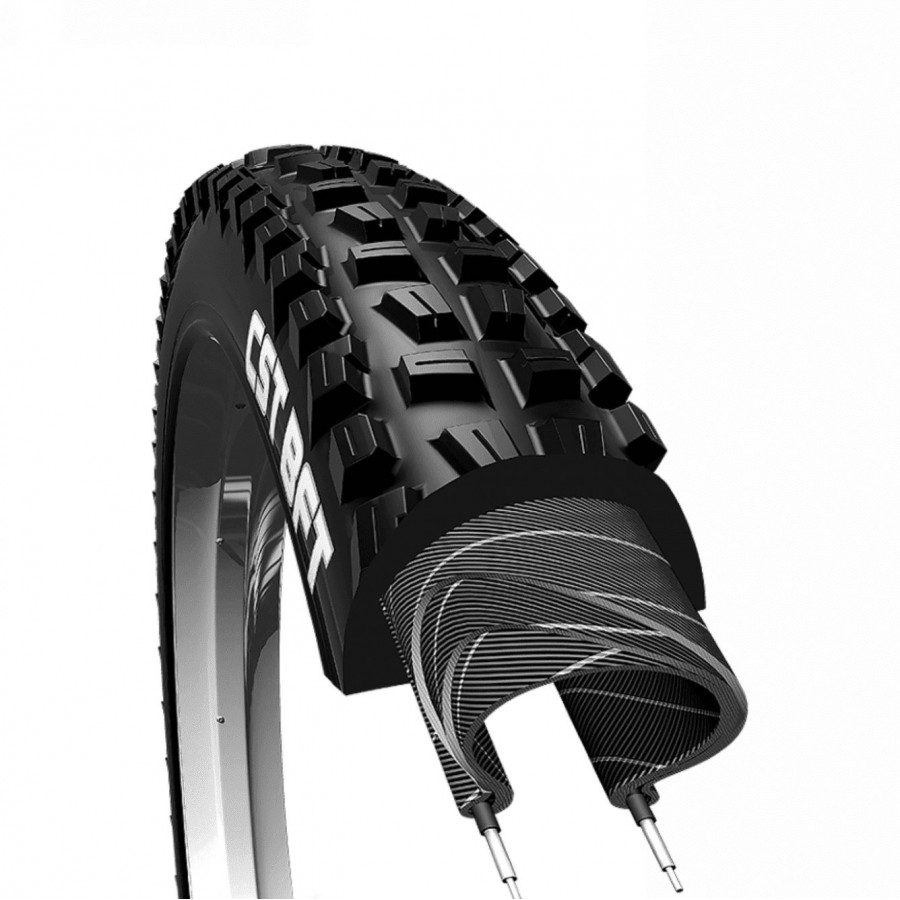Tire 20 "x 4.00 (100-406) black fat bike rigid
