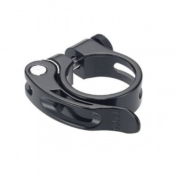 Abrazaderas para sillín de mtb 34,9 mm todo negro c/bloc h13 mm - 1