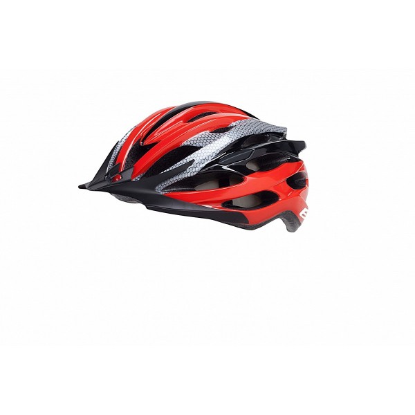 Casco in-mold rosso/nero/grigio taglia 54/58cm - 1 - Caschi - 8053329965064