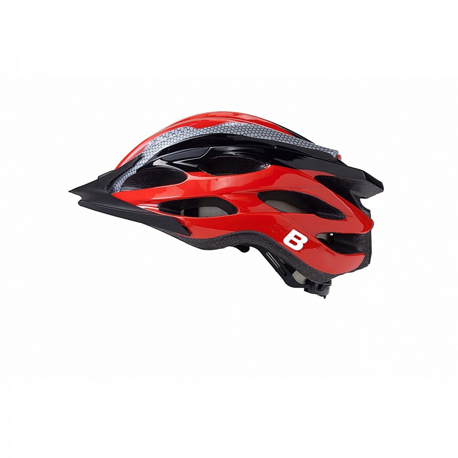 Casco in-mold rosso/nero/grigio taglia 54/58cm - 2 - Caschi - 8053329965064