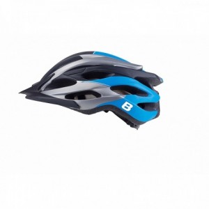In-mold helmet black/light blue/grey size 54/58cm - 1