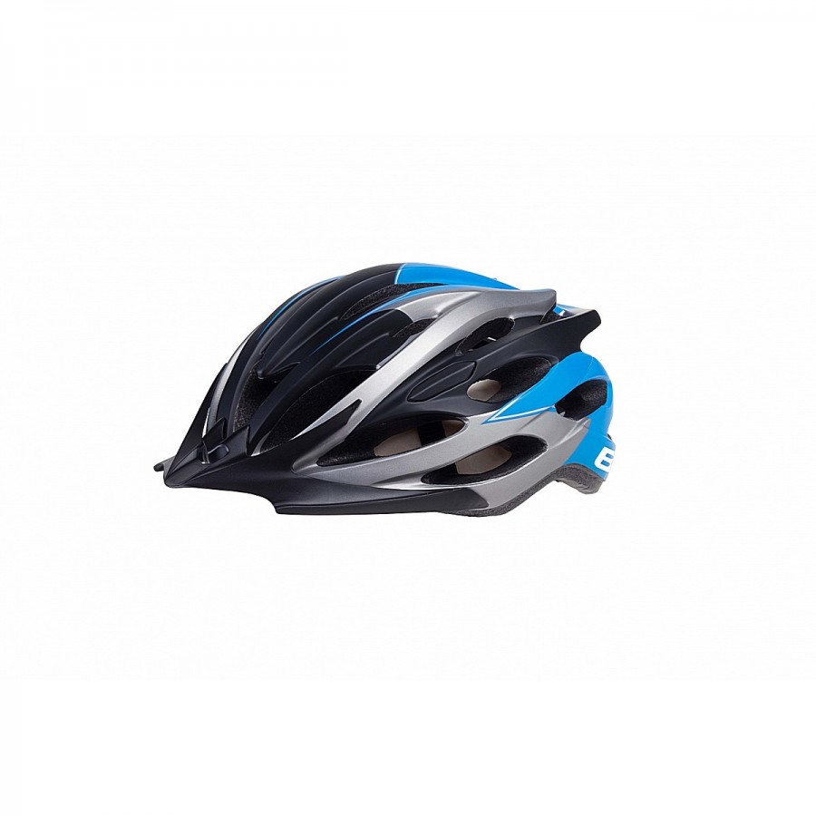 Casco in-mold nero/azzurro/grigio taglia 54/58cm - 2 - Caschi - 8053329965026