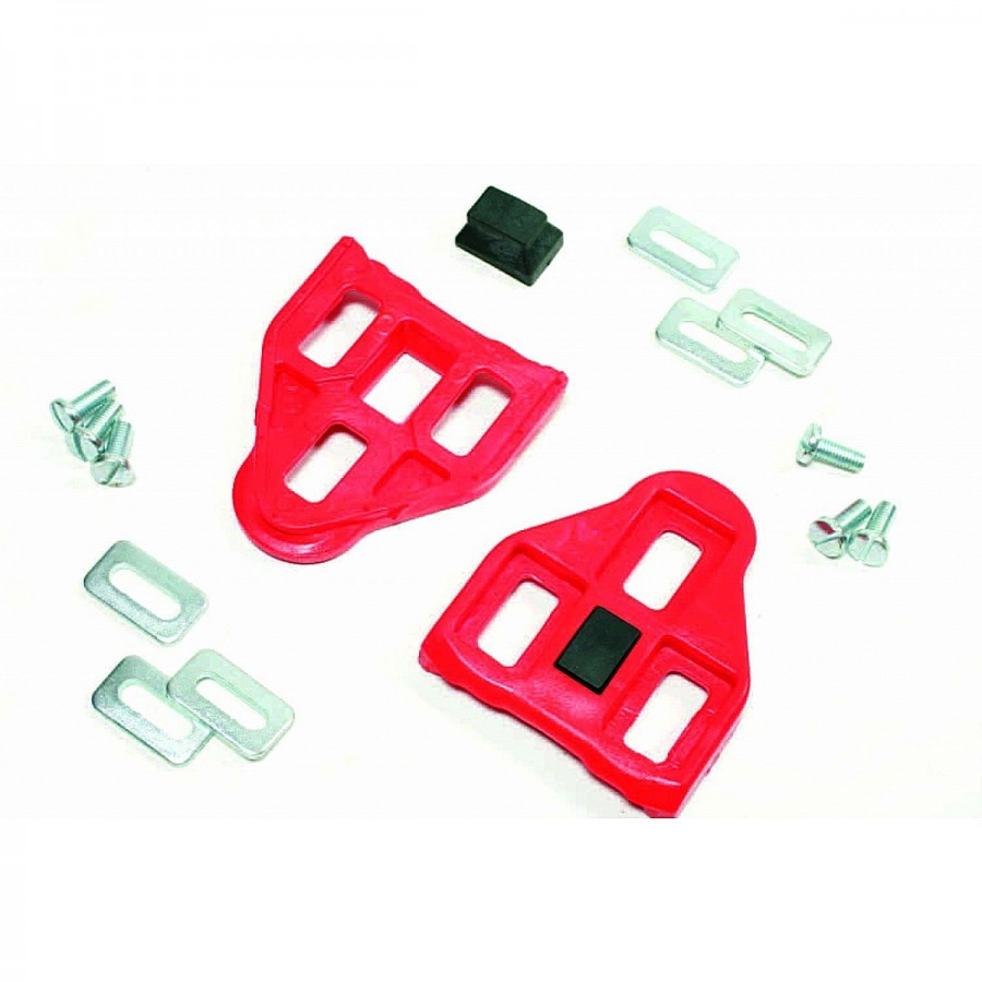 Tacche pedali tipo look delta rosse - 1 - Tacchette - 8032853059388