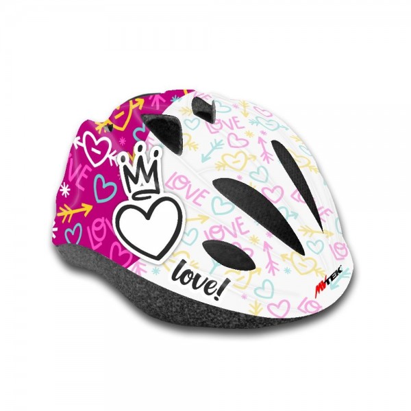 Casco junior love fucsia - taglia unica (52/56cm) - 1 - Caschi - 