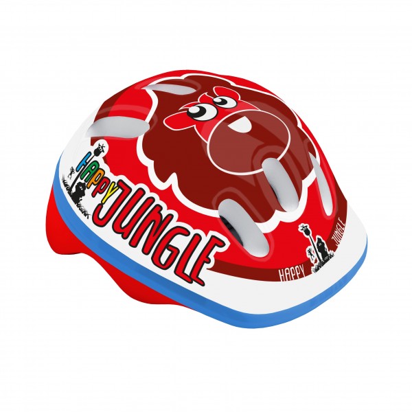 Casco baby happy jungle artù rosso - taglia xs (44/48cm) - 1 - Caschi - 