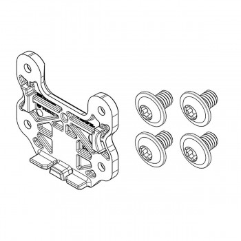 Kit piastra di fissaggio compacttube orizzontale lato senza serratura assiale/pivot (bbp324y) - 1 - Tutti i prodotti - 405428901