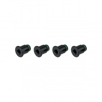 Kit viti alluminio m8x4.75x8.75 bcd94/107mm nero (4 pz) - 1