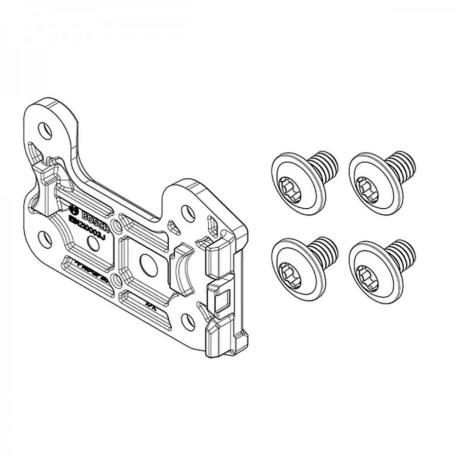 Kit piastra di fissaggio compacttube verticale non lato serratura assiale/pivot (bbp324y) - 1