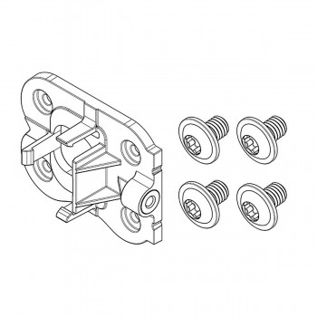 Kit piastra di fissaggio compacttube verticale lato serratura fisso (bbp324y) - 1