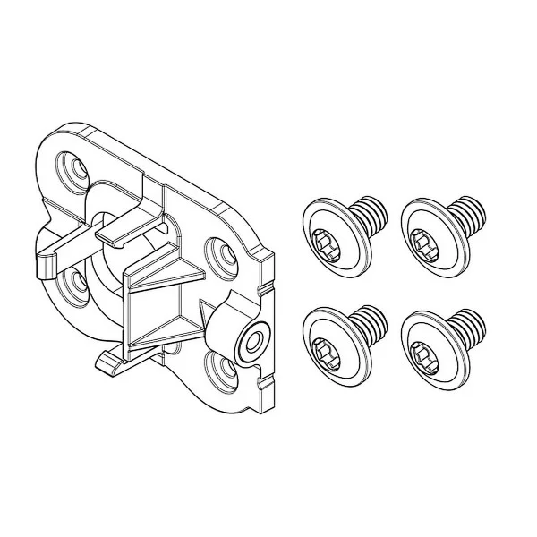 Kit piastra di fissaggio compacttube verticale lato serratura fisso (bbp324y) - 1