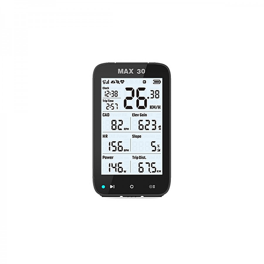 Ciclocomputer max 30 gps - nero - 1 - Tutti i prodotti - 6927813900454