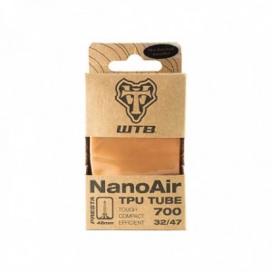 Camera d'aria nanoair tpu - 700x32/47 valvola francia 48mm nero para (tan) - 1