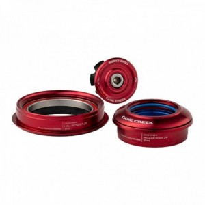 Serie sterzo hellbender 70 tapered zs44/28.6 | zs56/40 - rosso - 1