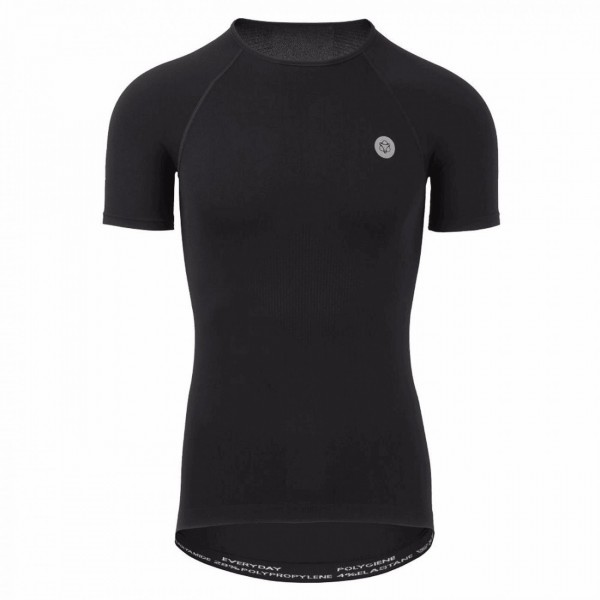 Sous-vêtement unisexe everyday base noir - manches courtes taille xs - 1