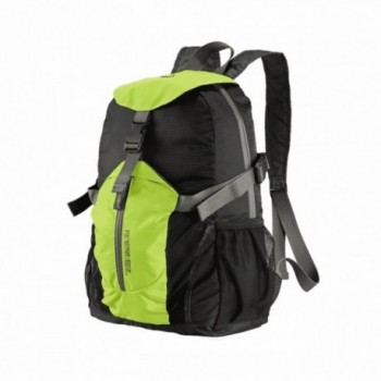 Sac à dos pliant avec porte-casque noir / citron vert - 1