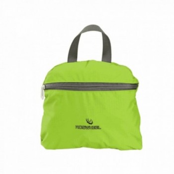 Folding backpack with black / lime helmet holder - 3