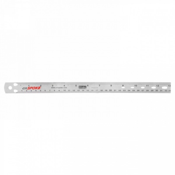 Spoke ruler, stainless steel, for precise measurement of the spoke length - 1