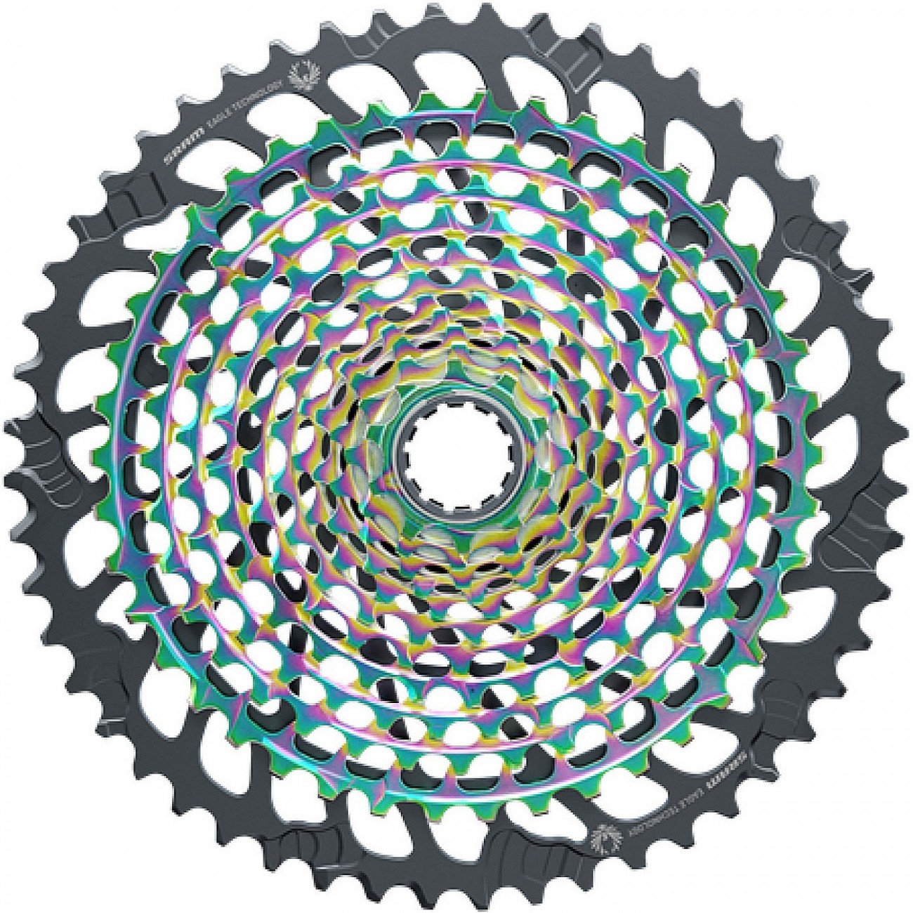 Cassette sram xg-1299 10-52t 12 vitesses rainbow (oilslick) - 1