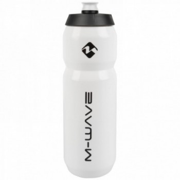 M-wave water bottle, plastic, 750 ml, white/black/white, on cardboard - 1