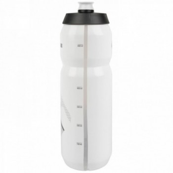 M-wave water bottle, plastic, 750 ml, white/black/white, on cardboard - 2