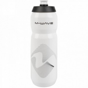 M-wave water bottle, plastic, 750 ml, white/black/white, on cardboard - 3