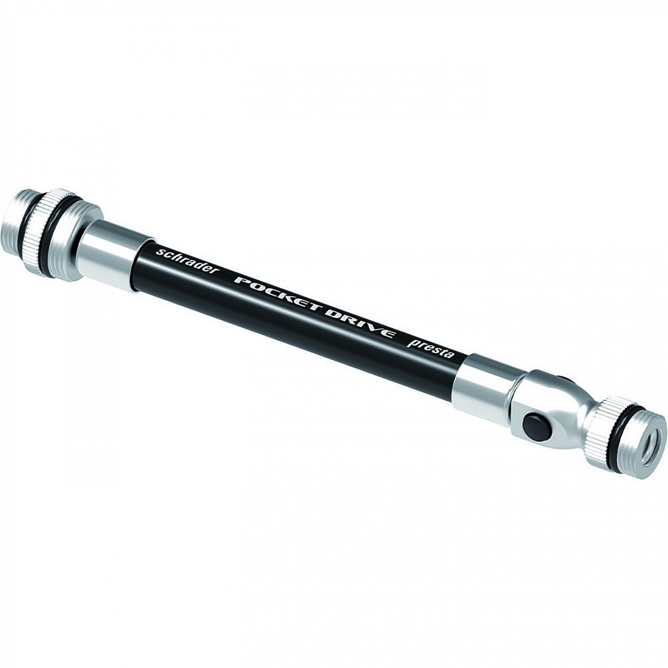 Ersatz-abs-flexschlauch presta/shrader für pocket drive mini pump s schwarz/silber - 1