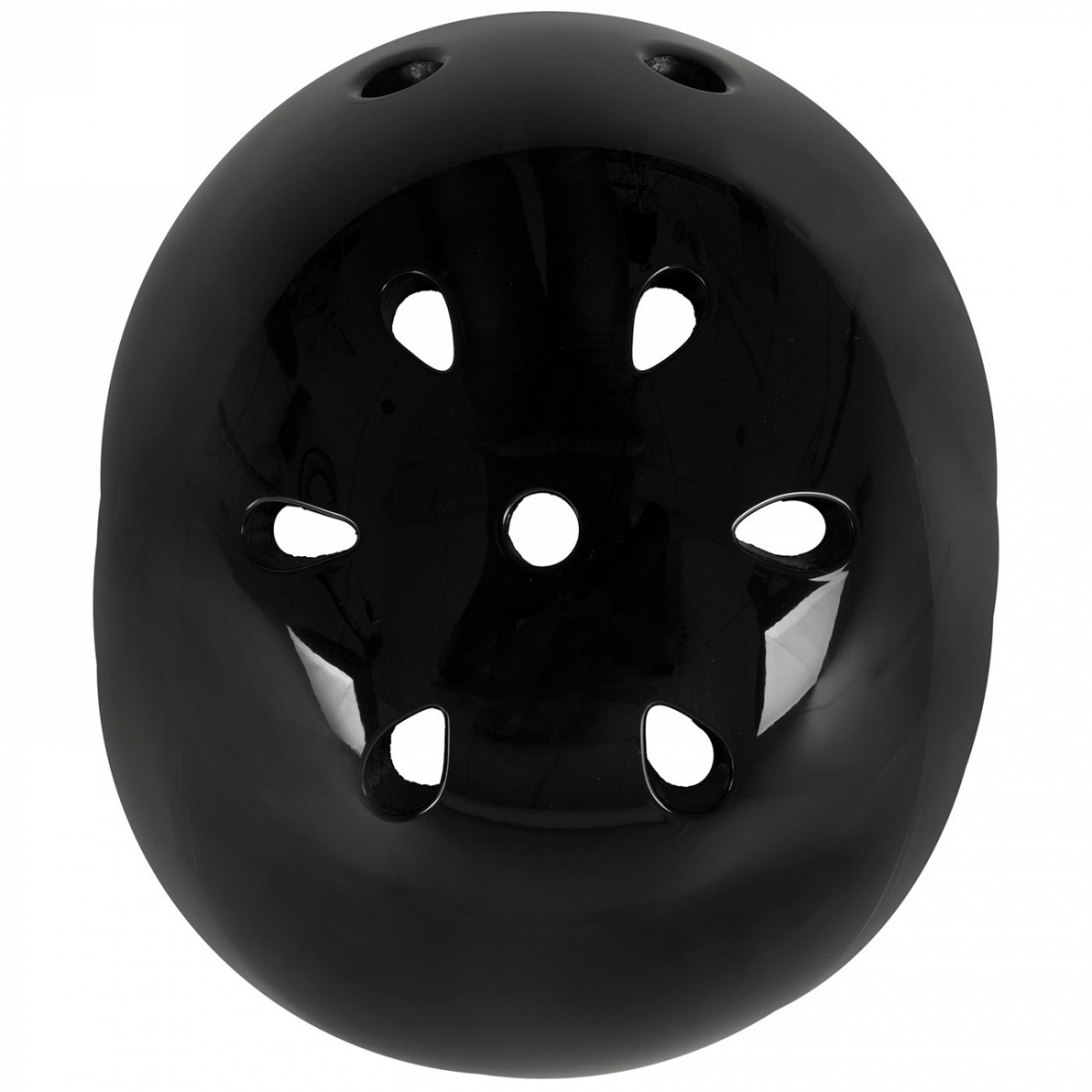 Helmet for freestyle - skating - bmx - outdoor, launch, design: shiny black, size l 58 - 61 cm, with ring system, box - 2