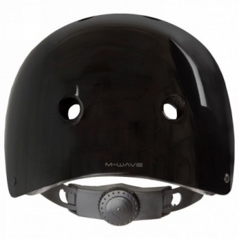 Helmet for freestyle - skating - bmx - outdoor, launch, design: shiny black, size l 58 - 61 cm, with ring system, box - 5