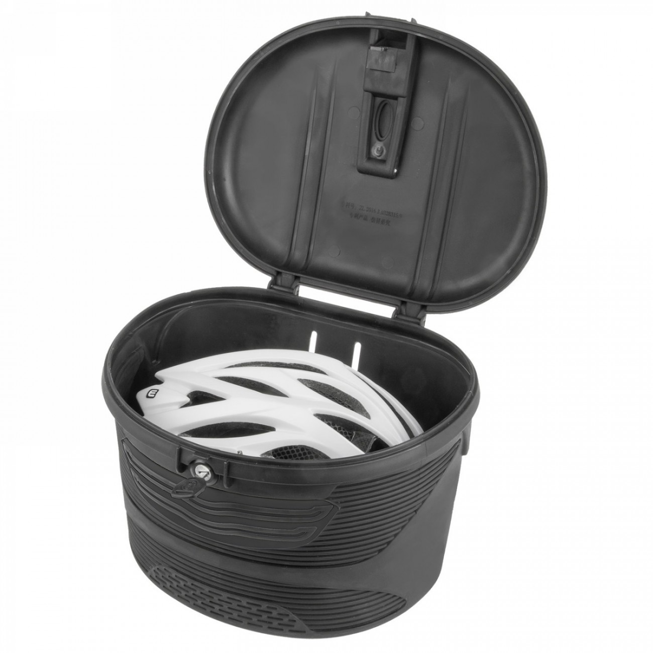 Bike box, lockable, for fixed mounting on headset (1' / 25.4 mm) and vr hub, black - 3