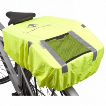 Bag cover, m-wave 'maastricht protect', for backpacks, baskets, vr bag, luggage bag, ..., neon yellow, on card - 3