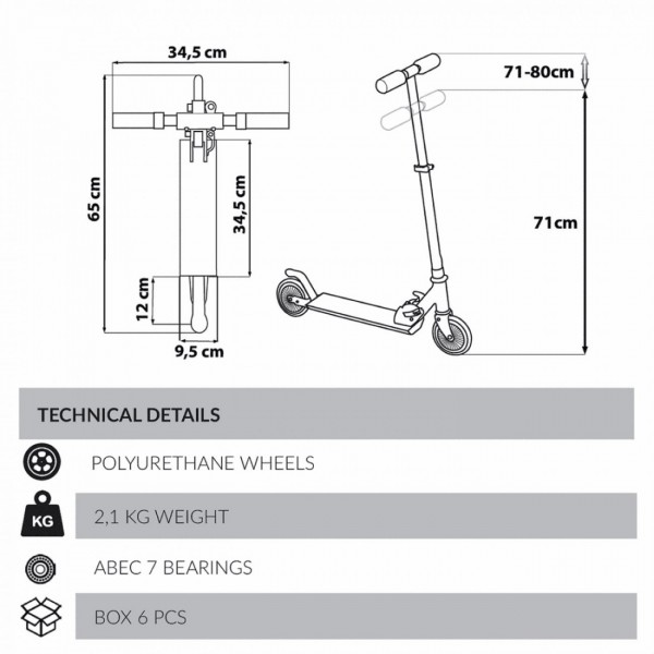 Star wars stormtrooper folding scooter - 1