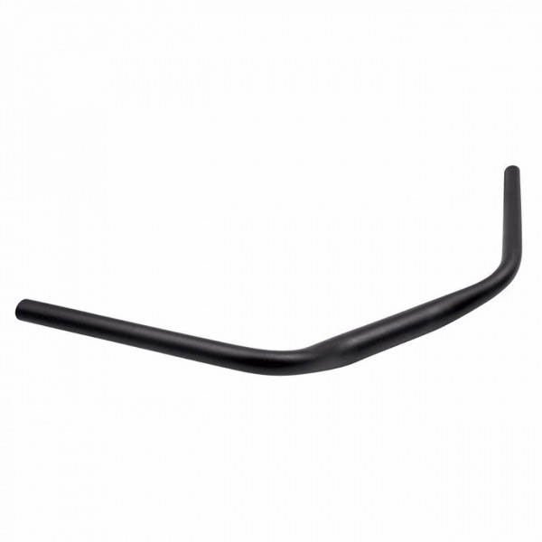 City e-bike handlebar 31.8mm x 660mm in black aluminum - 1