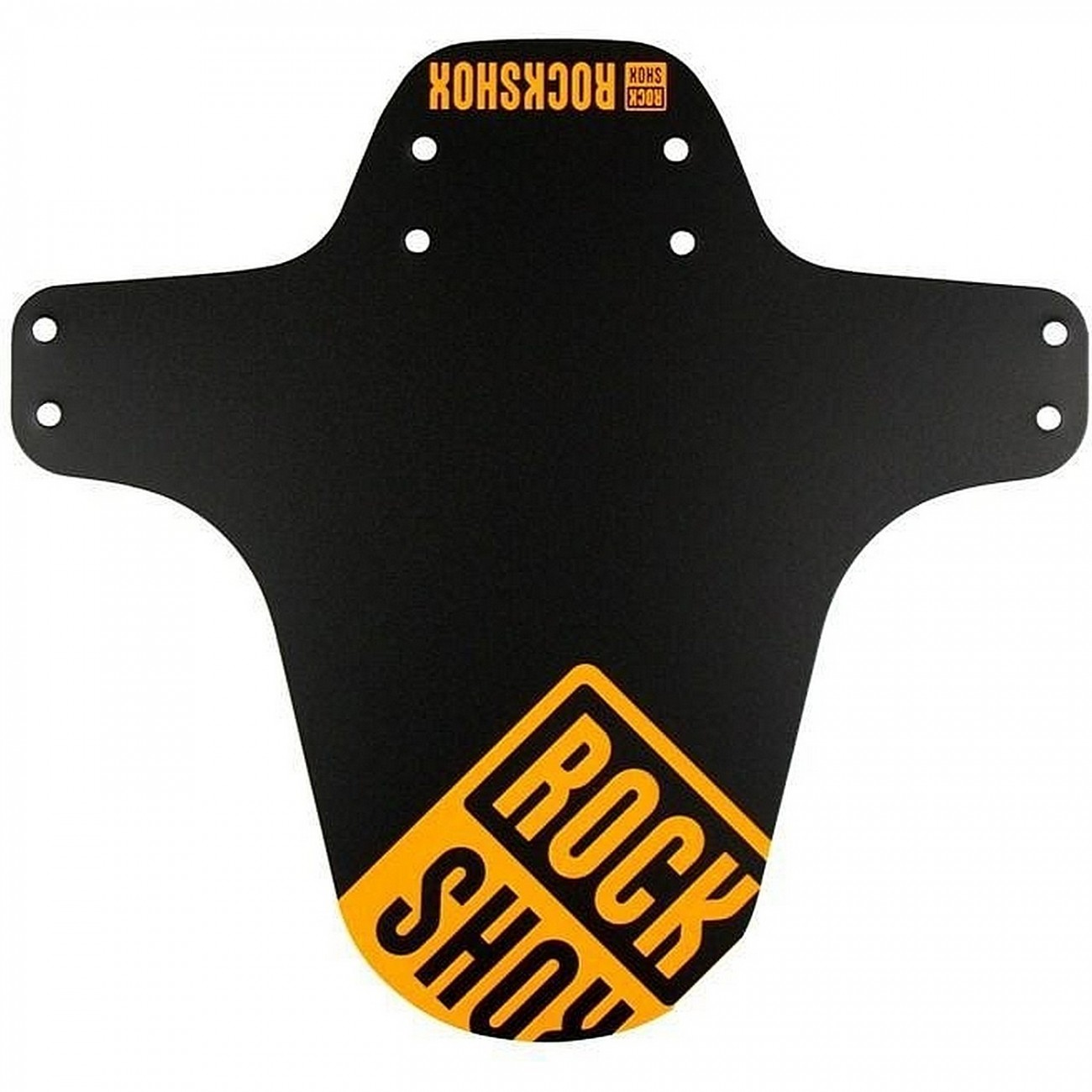 Rockshox mtb fender black with neon orange print - 1