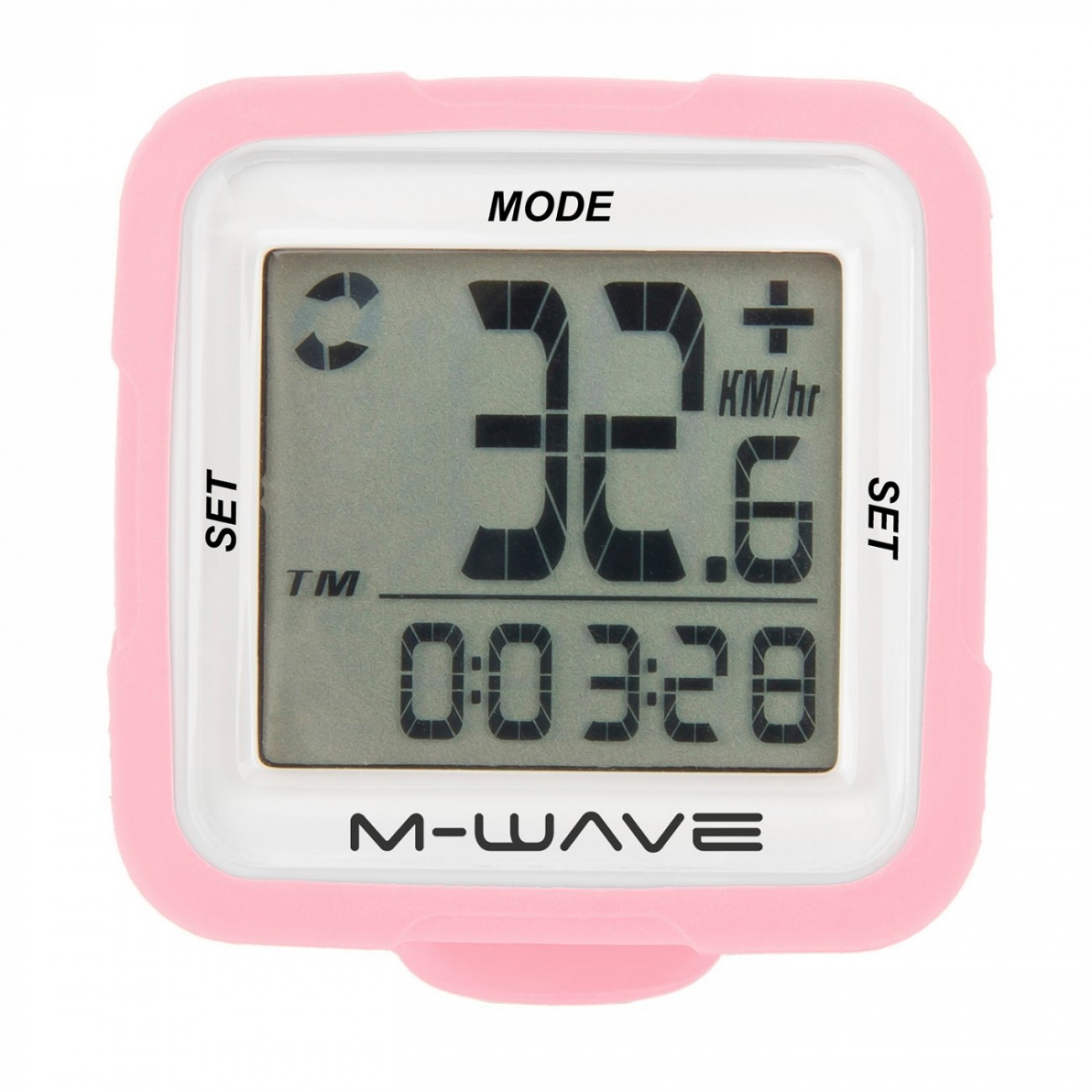 Computer, m-wave xiv silicon, silicon case, with silicone housing, pink, 14 functions, incl. battery, ek - 2