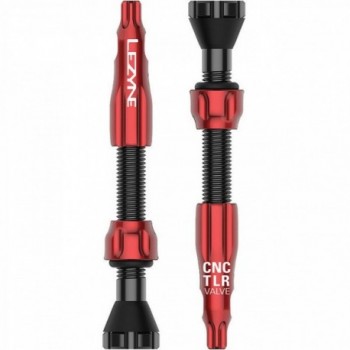 Valvula tubeless lezyne cnc 44mm roja - 1