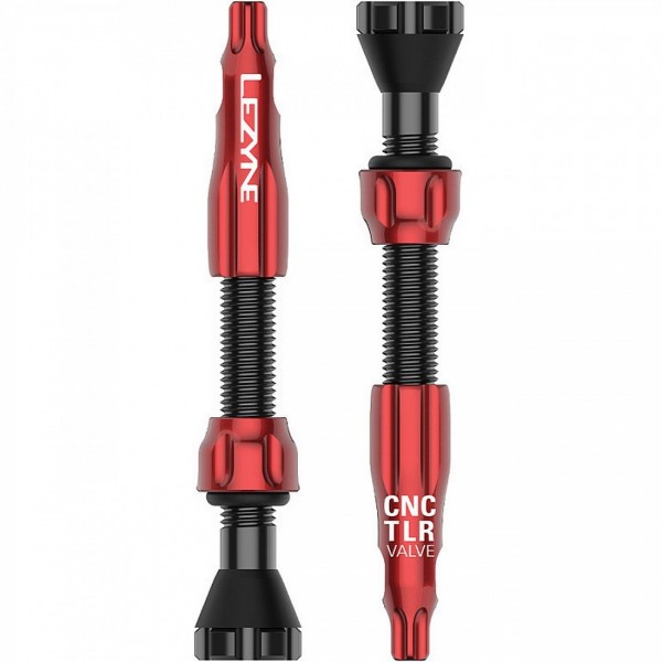 Lezyne tubeless valve cnc 44mm red - 1