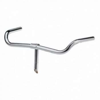 Sport torino handlebar 22,2mm x 480mm in silver aluminum - 50° - 1