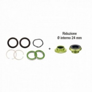 Bottom bracket adapter bb30a/pf30a stroke for m/exo crankset 24mm el213 cannondale green - 1