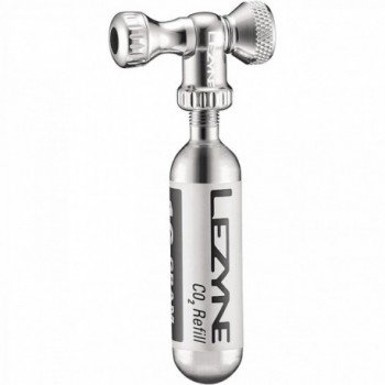 Lezyne co2-pumpensteuerungsantrieb cnc silber 16g - 1