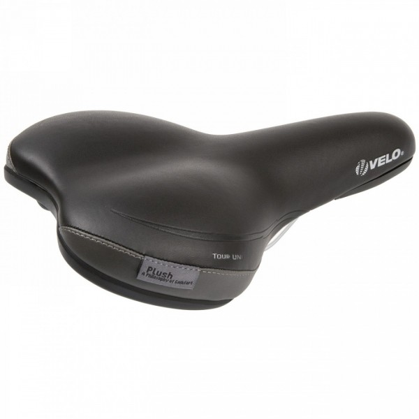 Saddle, velo plush, tour uni, only 398g, without clamp, on card - 1