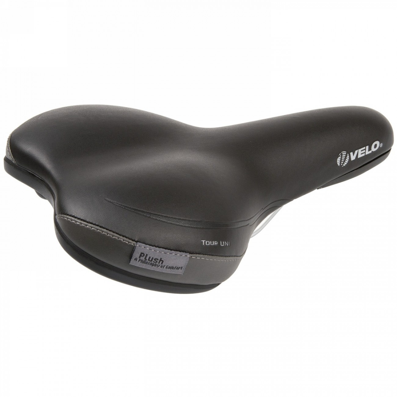 selle, velo plush, tour uni, seulement 398g, sans taquet, sur carte - 1