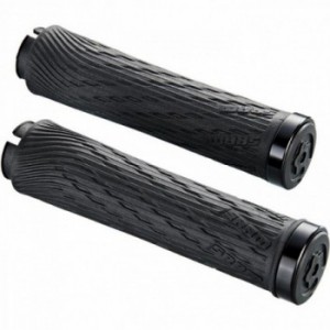 Locking grips for xx1 grip shift 100mm and 122mm with black clamps and end plug - 1
