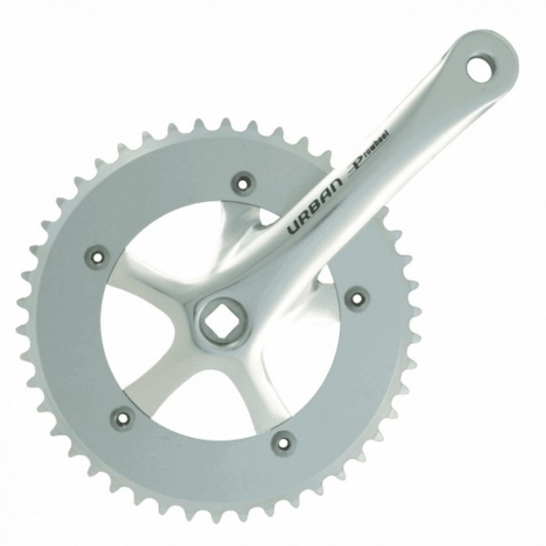 Urban crankset 46t x 1/8 x 165mm silver - 1