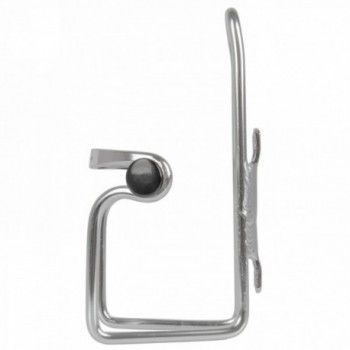 Bottle cage, aluminium, with knob for better hold and protection, 6mm, silver, mv (340947) - 3