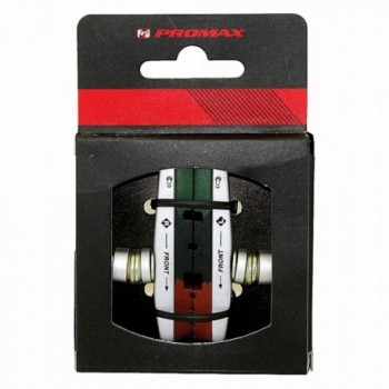 Cartridge/v-brake shoes, with exchangeable, 3-coloured brake pads, for v-brake, in pairs on promax euro punch card, en - 2