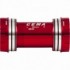 Bb30 para sram gxp w: 68/73 x id: 42 mm acero inoxidable - rojo interlock - 2
